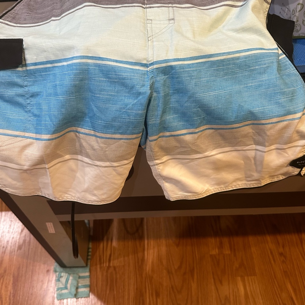 Rip Curl Blue and White Board Shorts